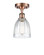 Ballston One Light Semi-Flush Mount in Antique Copper (405|516-1C-AC-G442)