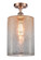 Ballston One Light Semi-Flush Mount in Antique Copper (405|516-1C-AC-G116-L)
