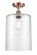 Ballston One Light Semi-Flush Mount in Antique Copper (405|516-1C-AC-G112-L)