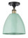Ballston One Light Semi-Flush Mount in Antique Brass (405|516-1C-AB-MBD-9-RD)
