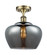 Ballston One Light Semi-Flush Mount in Antique Brass (405|516-1C-AB-G93-L)