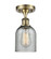 Ballston One Light Semi-Flush Mount in Antique Brass (405|516-1C-AB-G257)