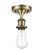 Ballston One Light Semi-Flush Mount in Antique Brass (405|516-1C-AB)