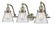 Franklin Restoration Three Light Bath Vanity in Brushed Satin Nickel (405|515-3W-SN-G62)