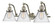 Franklin Restoration LED Bath Vanity in Brushed Satin Nickel (405|515-3W-SN-G42-LED)