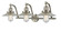 Franklin Restoration LED Bath Vanity in Brushed Satin Nickel (405|515-3W-SN-G2-LED)
