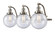 Franklin Restoration Three Light Bath Vanity in Brushed Satin Nickel (405|515-3W-SN-G204-8)