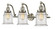 Franklin Restoration LED Bath Vanity in Brushed Satin Nickel (405|515-3W-SN-G184-LED)