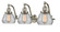 Franklin Restoration LED Bath Vanity in Brushed Satin Nickel (405|515-3W-SN-G172-LED)
