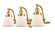 Franklin Restoration LED Bath Vanity in Satin Gold (405|515-3W-SG-G61-LED)
