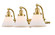 Franklin Restoration LED Bath Vanity in Satin Gold (405|515-3W-SG-G41-LED)