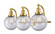 Franklin Restoration LED Bath Vanity in Satin Gold (405|515-3W-SG-G202-8-LED)