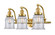 Franklin Restoration Three Light Bath Vanity in Satin Gold (405|515-3W-SG-G182)