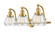 Franklin Restoration LED Bath Vanity in Satin Gold (405|515-3W-SG-G172-LED)