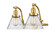 Franklin Restoration LED Bath Vanity in Satin Gold (405|515-2W-SG-G44-LED)