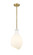 Norwalk One Light Mini Pendant in Brushed Brass (405|493-1S-BB-G551-9)