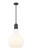 Auralume One Light Pendant in Matte Black (405|492-1S-BK-G581-14)