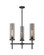 Downtown Urban Three Light Pendant in Weathered Zinc (405|471-3CR-WZ-G471-12SM)