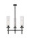 Downtown Urban Three Light Pendant in Weathered Zinc (405|471-3CR-WZ-G471-12CL)