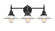 Caden LED Bath Vanity in Matte Black (405|447-3W-BK-G1-LED)