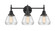 Caden LED Bath Vanity in Matte Black (405|447-3W-BK-G172-LED)