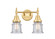Caden LED Bath Vanity in Satin Gold (405|447-2W-SG-G184S-LED)