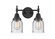 Caden LED Bath Vanity in Matte Black (405|447-2W-BK-G54-LED)