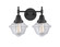 Caden LED Bath Vanity in Matte Black (405|447-2W-BK-G532-LED)