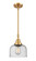 Caden One Light Mini Pendant in Satin Gold (405|447-1S-SG-G74)