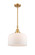 Caden One Light Mini Pendant in Satin Gold (405|447-1S-SG-G71-L)