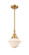 Caden One Light Mini Pendant in Satin Gold (405|447-1S-SG-G531)