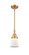 Caden LED Mini Pendant in Satin Gold (405|447-1S-SG-G181S-LED)