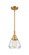 Caden One Light Mini Pendant in Satin Gold (405|447-1S-SG-G172)