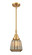 Caden One Light Mini Pendant in Satin Gold (405|447-1S-SG-G146)
