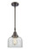 Caden LED Mini Pendant in Oil Rubbed Bronze (405|447-1S-OB-G72-LED)