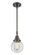Caden One Light Mini Pendant in Oil Rubbed Bronze (405|447-1S-OB-G202-6)