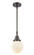 Caden LED Mini Pendant in Oil Rubbed Bronze (405|447-1S-OB-G201-6-LED)
