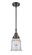 Caden LED Mini Pendant in Oil Rubbed Bronze (405|447-1S-OB-G182-LED)