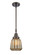 Caden One Light Mini Pendant in Oil Rubbed Bronze (405|447-1S-OB-G146)