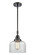 Caden LED Mini Pendant in Matte Black (405|447-1S-BK-G72-LED)