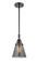 Caden LED Mini Pendant in Matte Black (405|447-1S-BK-G63-LED)