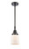 Caden LED Mini Pendant in Matte Black (405|447-1S-BK-G51-LED)