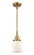 Caden One Light Mini Pendant in Brushed Brass (405|447-1S-BB-G51)