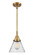 Caden LED Mini Pendant in Brushed Brass (405|447-1S-BB-G44-LED)