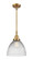 Caden LED Mini Pendant in Brushed Brass (405|447-1S-BB-G222-LED)