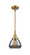 Caden One Light Mini Pendant in Brushed Brass (405|447-1S-BB-G173)