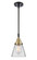 Caden One Light Mini Pendant in Black Antique Brass (405|447-1S-BAB-G62)