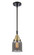 Caden One Light Mini Pendant in Black Antique Brass (405|447-1S-BAB-G53)