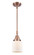 Caden LED Mini Pendant in Antique Copper (405|447-1S-AC-G51-LED)