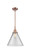 Caden LED Mini Pendant in Antique Copper (405|447-1S-AC-G42-L-LED)